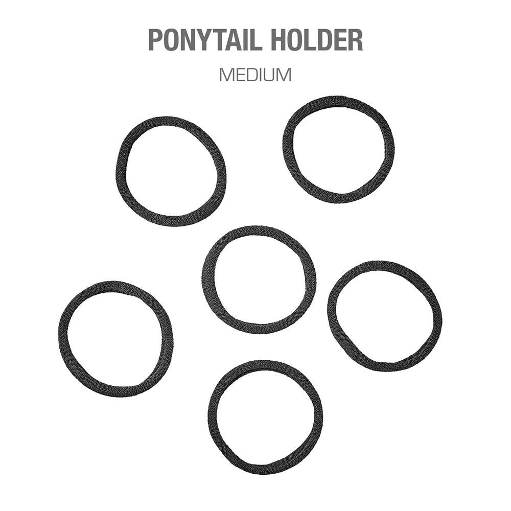 Red by Kiss 8 Pcs Strong Hold Ponytail Holders – Thick, No - Breakage Bands (Black, HEB21) - Beauty Exchange Beauty Supply