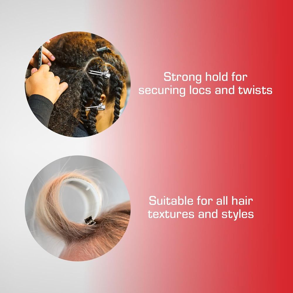 Red by Kiss 80 Pcs Slide - In Hair Pins | 1¾" – HMC18 – Easy, Strong Hold for Everyday Styling - Beauty Exchange Beauty Supply