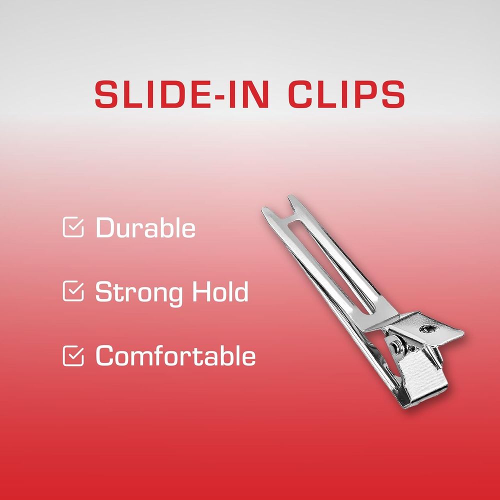 Red by Kiss 80 Pcs Slide - In Hair Pins | 1¾" – HMC18 – Easy, Strong Hold for Everyday Styling - Beauty Exchange Beauty Supply