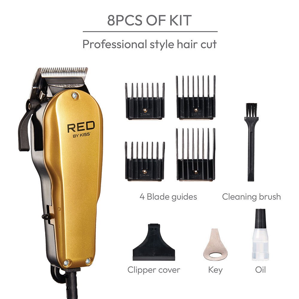 Red by Kiss Adjustable Blade Clipper – Ultra Cleancut - Beauty Exchange Beauty Supply