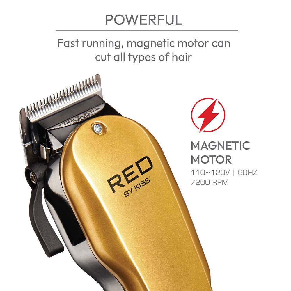 Red by Kiss Adjustable Blade Clipper – Ultra Cleancut - Beauty Exchange Beauty Supply