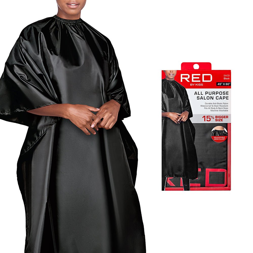 Red by Kiss All Purpose Salon Nylon Cape - Beauty Exchange Beauty Supply