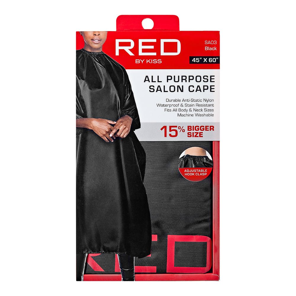Red by Kiss All Purpose Salon Nylon Cape - Beauty Exchange Beauty Supply