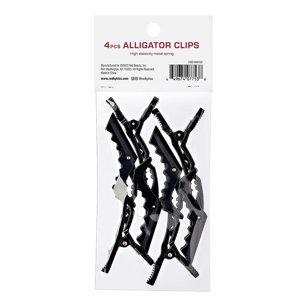 Red by Kiss Alligator Clip 4pcs - Beauty Exchange Beauty Supply