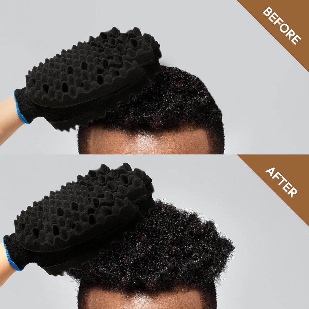 RED by Kiss Ambidextrous Twist Sponge Glove โ Double - Sided, Long - Lasting Curl Sponge Brush for Defined Twists & Coils - Beauty Exchange Beauty Supply