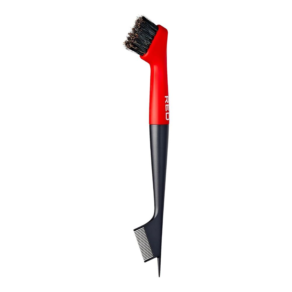 Red by Kiss Angled Edge Pro Brush – HH102, Dual - Sided for Perfect Edges & Baby Hair Control | Angled Design for Precision Styling - Beauty Exchange Beauty Supply