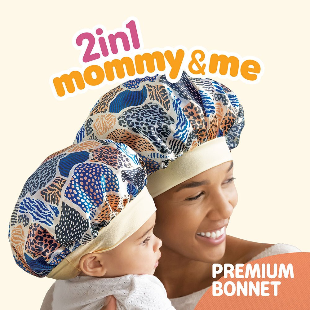 Red by Kiss Baby Satin Premium Bonnet 2 - in - 1 Mommy & Me Set โ Matching Hair Protection in Cheetah, Leopard & Paisley Prints | BH09โBH11 - Beauty Exchange Beauty Supply