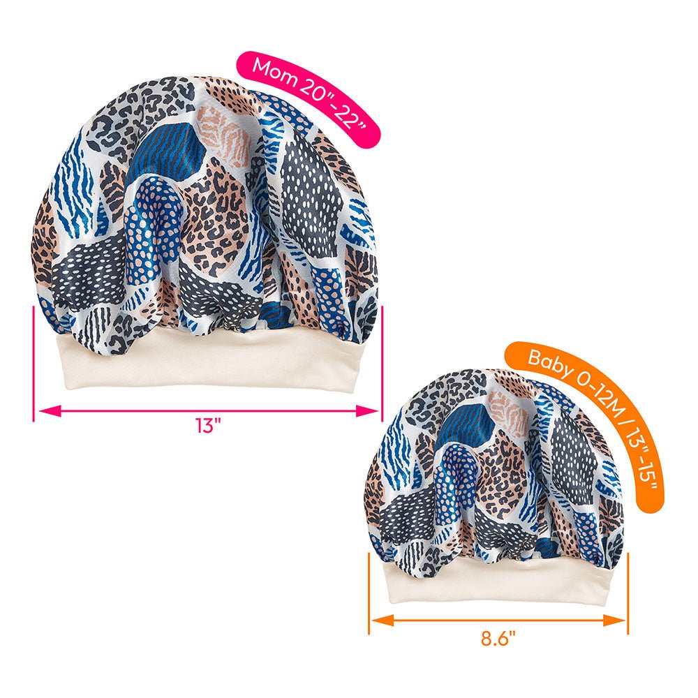 Red by Kiss Baby Satin Premium Bonnet 2 - in - 1 Mommy & Me Set โ Matching Hair Protection in Cheetah, Leopard & Paisley Prints | BH09โBH11 - Beauty Exchange Beauty Supply