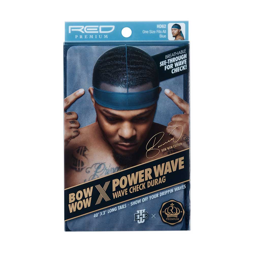 Red by Kiss Bow Wow X Power Wave Check Durag – Street Style Meets Wave Compression | HD61–HD64 - Beauty Exchange Beauty Supply