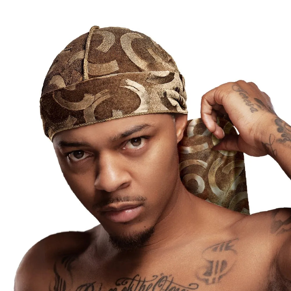 Red by Kiss Bow Wow X Power Wave Sleek Pattern Durag โ Stylish Print + Wave Compression | HD94โHD99 - Beauty Exchange Beauty Supply