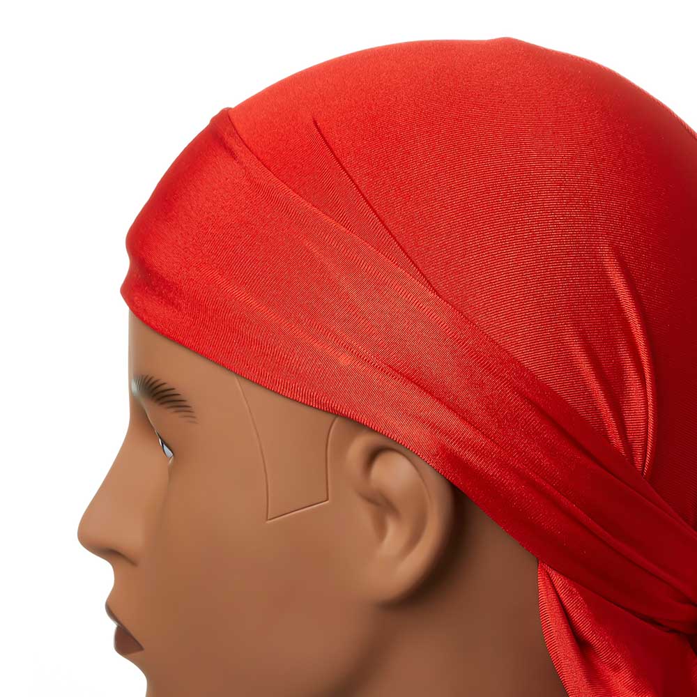 Red by Kiss Bow Wow X Power Wave Spandex Durag – Soft & Stretchy Fit for 360 Waves & Daily Wear - Beauty Exchange Beauty Supply