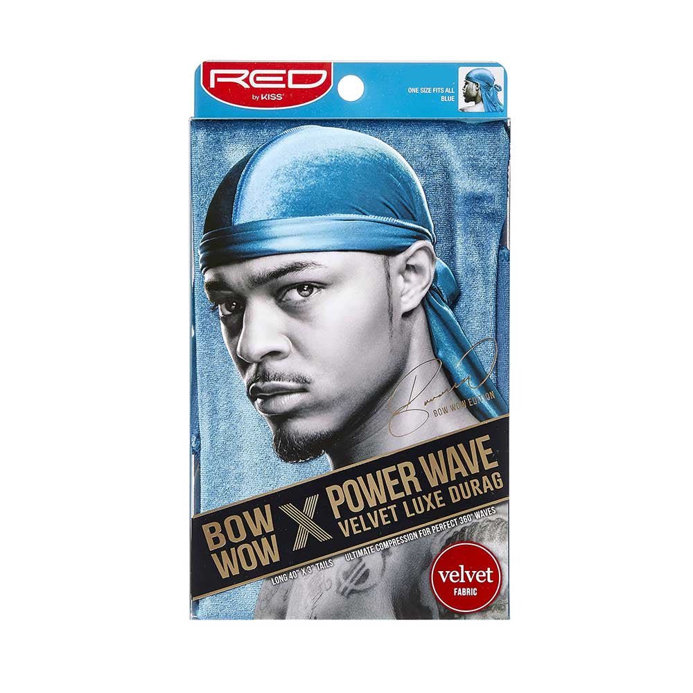 Red by Kiss Bow Wow X Power Wave Velvet Luxe Durag – Premium Velvet Compression for 360 Waves | HD71–HD78 - Beauty Exchange Beauty Supply
