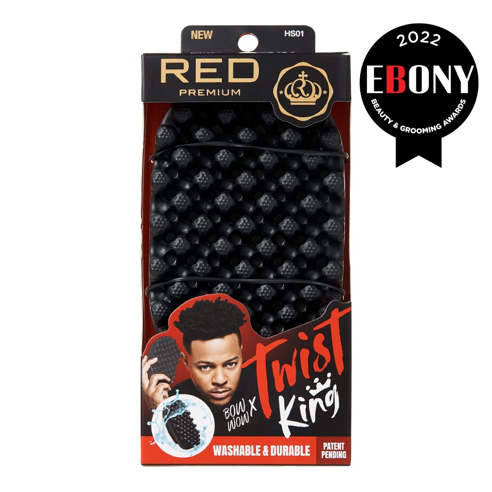RED by Kiss BowWow Twist King Premium Luxury Twist Styler Comb Brush HS01 – Perfect for Defined Twists & Curls - Beauty Exchange Beauty Supply