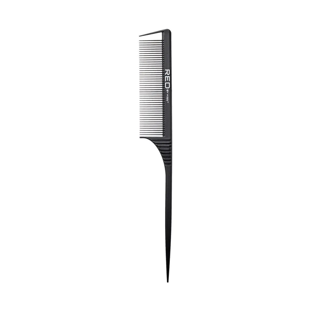 Red by Kiss Carbon Fiber Parting Rat Tail Comb | HM11 โ Ultra - Durable, Heat - Resistant & Anti - Static - Beauty Exchange Beauty Supply
