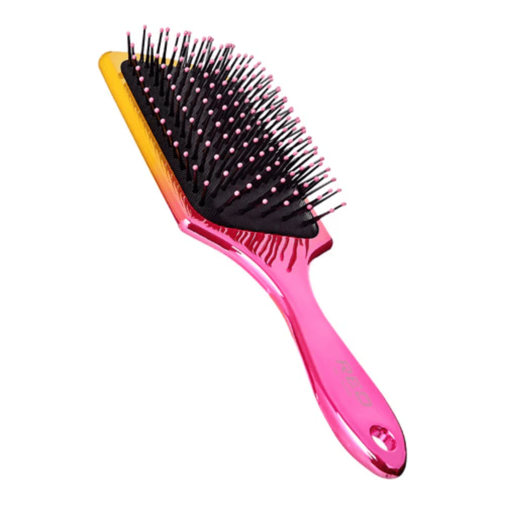 Red by Kiss Charcoal Crystal Brush HH81 – Purifying Detangling & Smooth Glide | Size: Full - Length Paddle - Beauty Exchange Beauty Supply