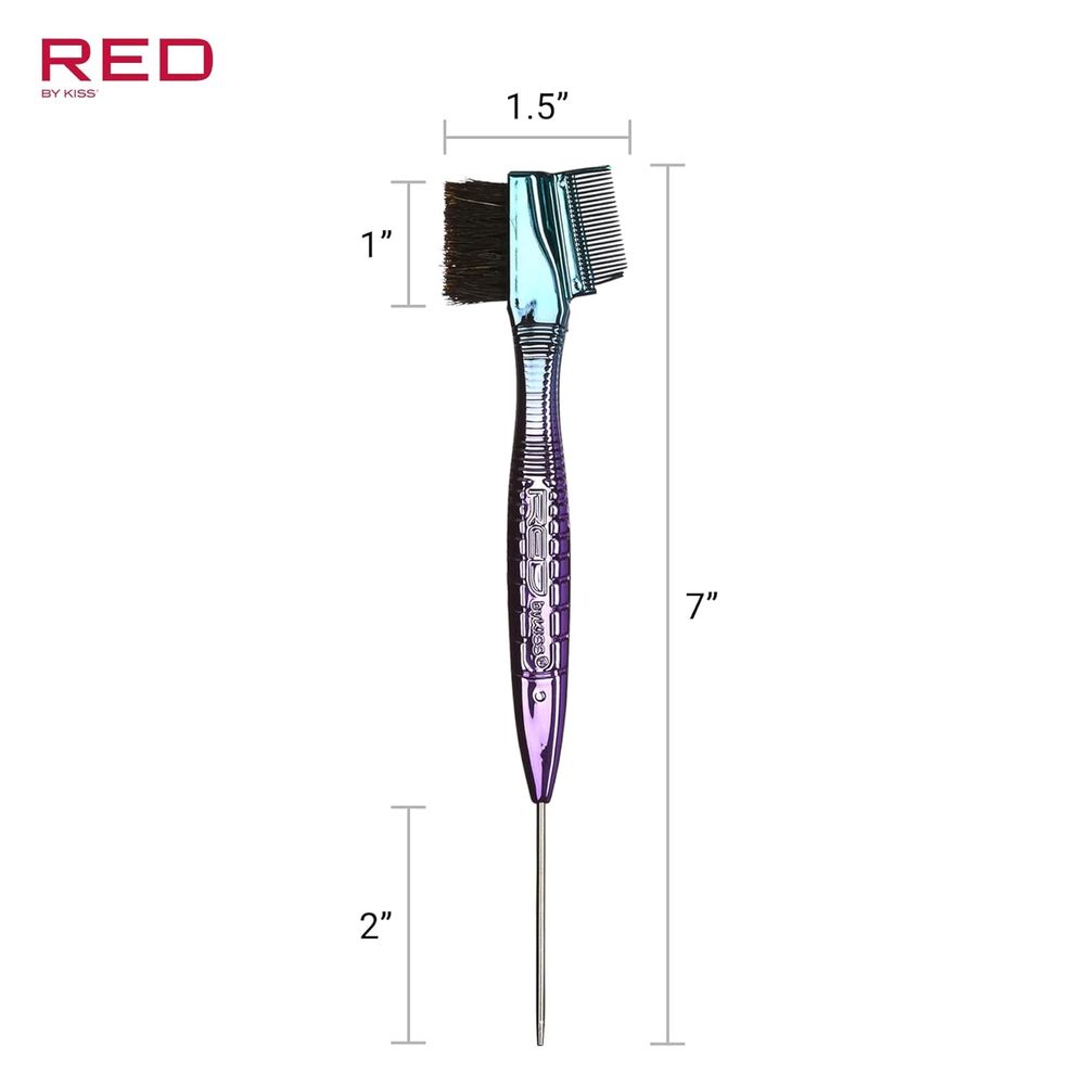 Red by Kiss Chrome Edge Brush with Pin Tail | HH05 โ Sleek Styling Meets Shine & Precision - Beauty Exchange Beauty Supply