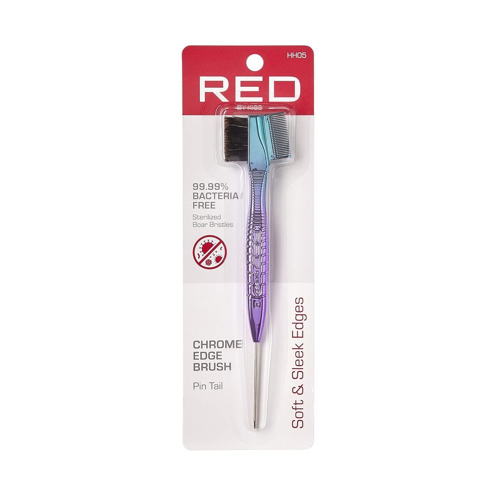 Red by Kiss Chrome Edge Brush with Pin Tail | HH05 โ Sleek Styling Meets Shine & Precision - Beauty Exchange Beauty Supply