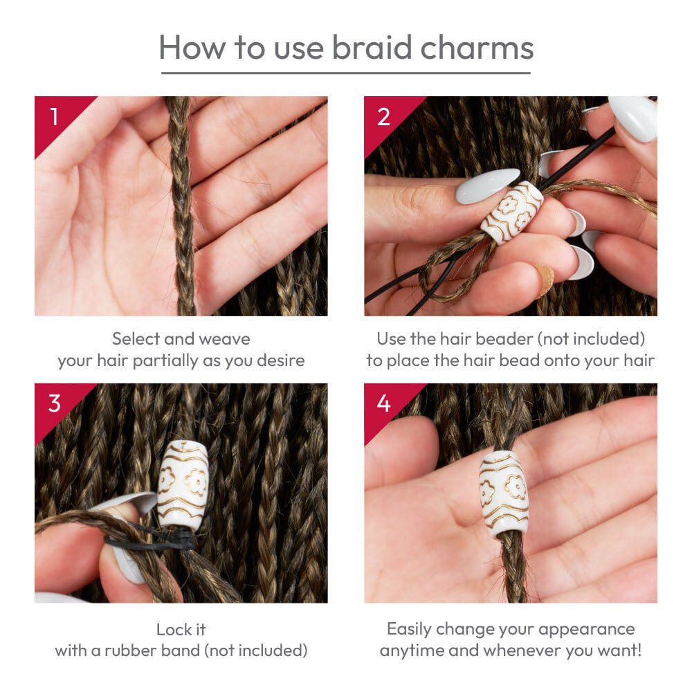 Red by Kiss Classy Style Braid Charms - #65 - Beauty Exchange Beauty Supply