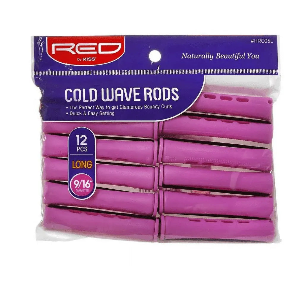 Red by Kiss Cold Wave Rods | HRC01J–HRC07L | Long - Lasting, Defined Curls for All Hair Types - Beauty Exchange Beauty Supply