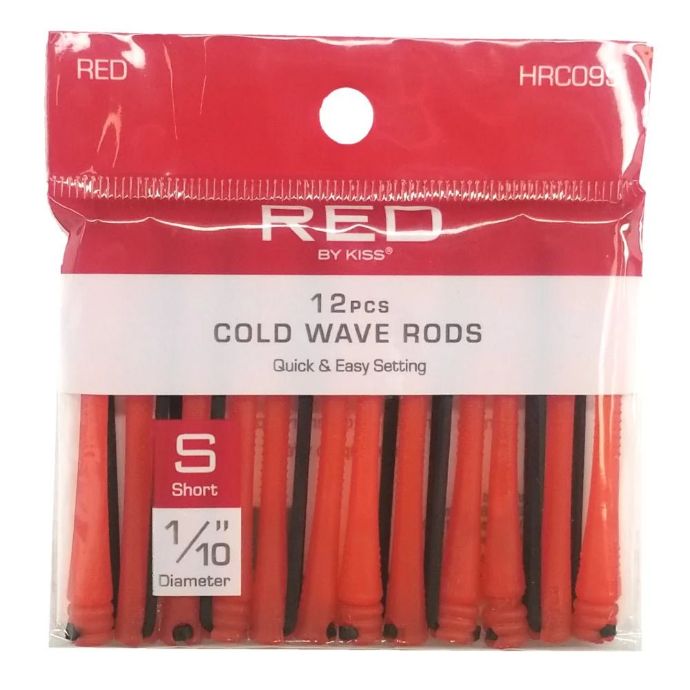 Red by Kiss Cold Wave Rods | HRC01S–HRC09S & HRC08L | For Smooth, Defined, Heat - Free Curls - Beauty Exchange Beauty Supply
