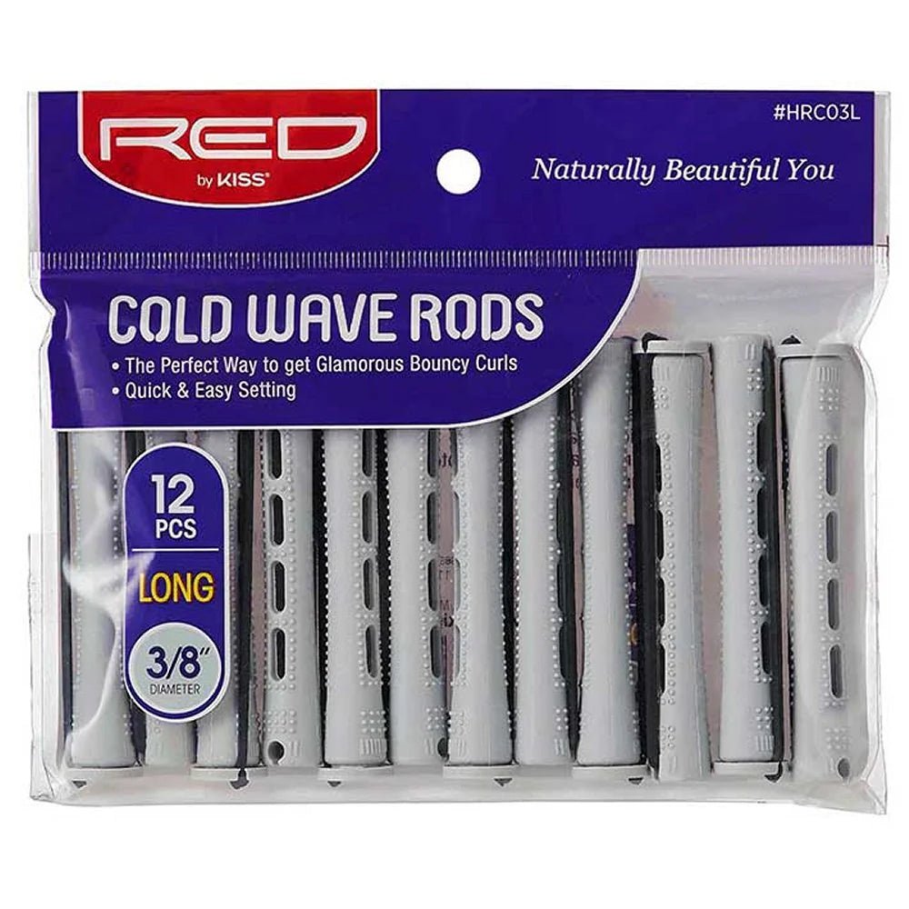 Red by Kiss Cold Wave Rods | HRC01S–HRC09S & HRC08L | For Smooth, Defined, Heat - Free Curls - Beauty Exchange Beauty Supply