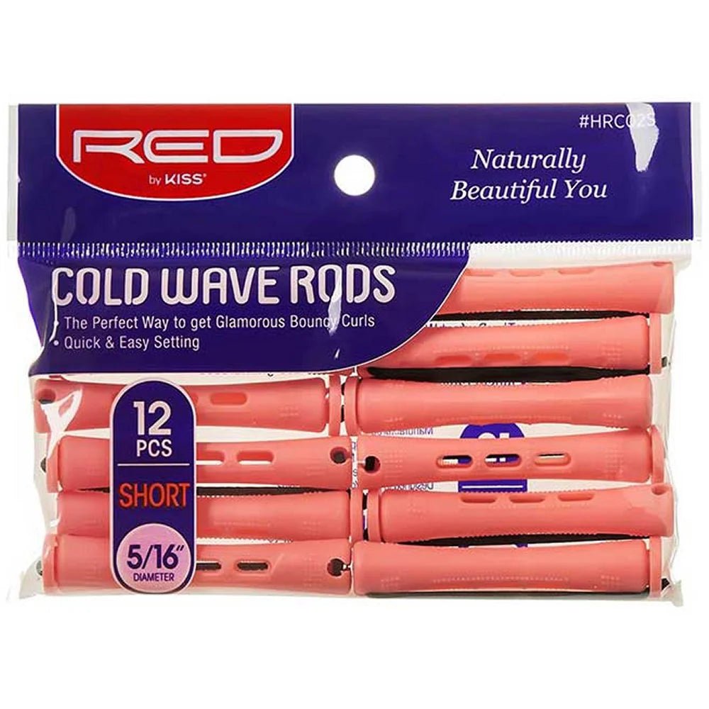 Red by Kiss Cold Wave Rods | HRC01S–HRC09S & HRC08L | For Smooth, Defined, Heat - Free Curls - Beauty Exchange Beauty Supply