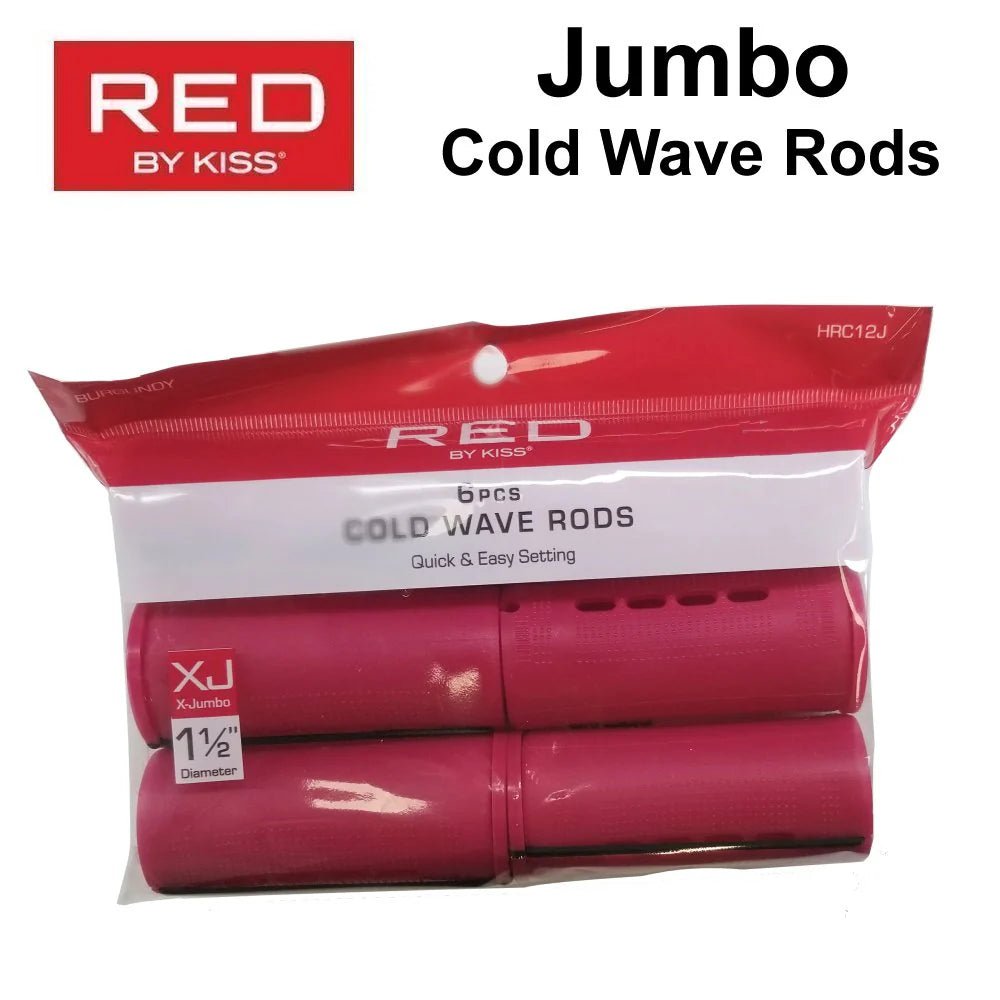 Red by Kiss Cold Wave Rods | HRC10J–HRC12J | Ultra - Tight, Defined Curls Without Heat - Beauty Exchange Beauty Supply