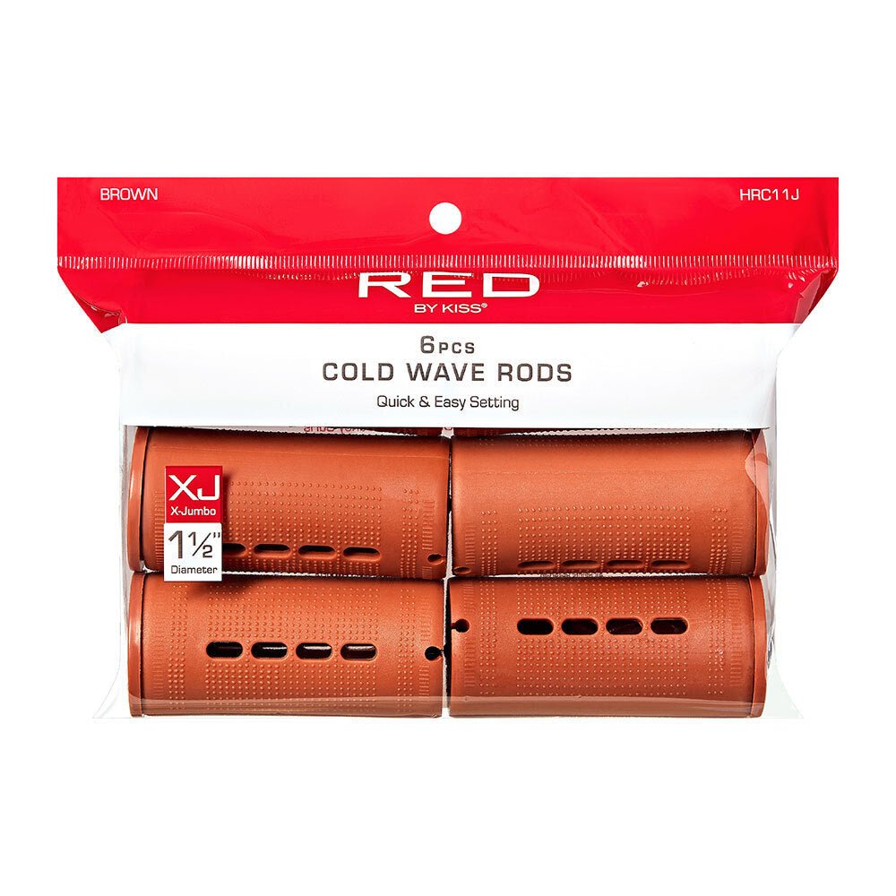 Red by Kiss Cold Wave Rods | HRC10J–HRC12J | Ultra - Tight, Defined Curls Without Heat - Beauty Exchange Beauty Supply
