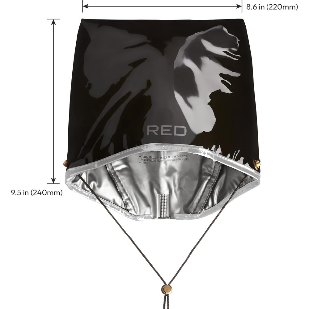 RED by Kiss Conditioning Heat Cap - Deep Conditioning and Hair Repair Treatment at Home for All Hair Types Straight, Curly, Wavy, Thick, or Fine Hair. Use for Dry, Fuzzy, Damaged, Died Hair - Beauty Exchange Beauty Supply