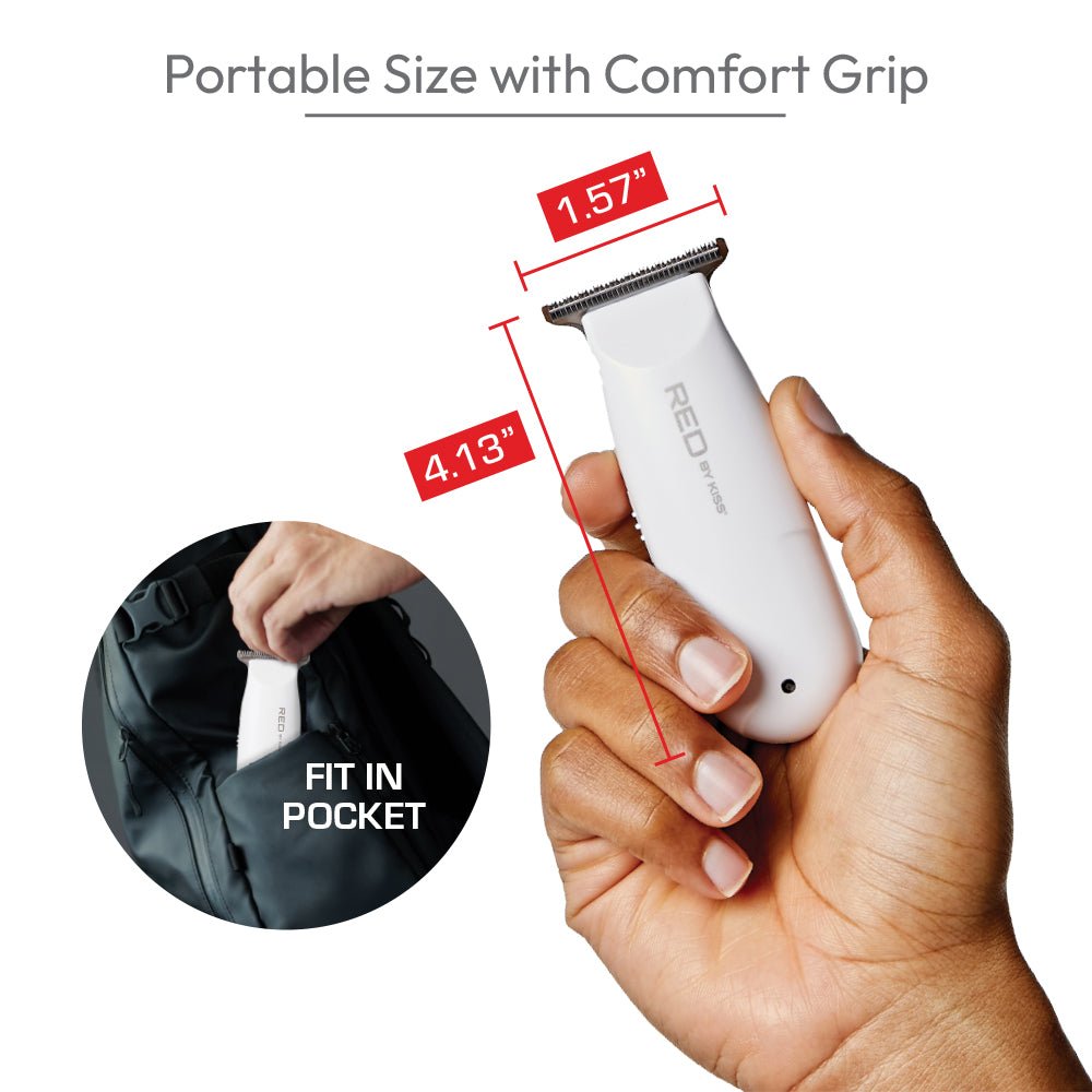 Red by Kiss Cordless Rechargeable Mini Trimmer - Beauty Exchange Beauty Supply