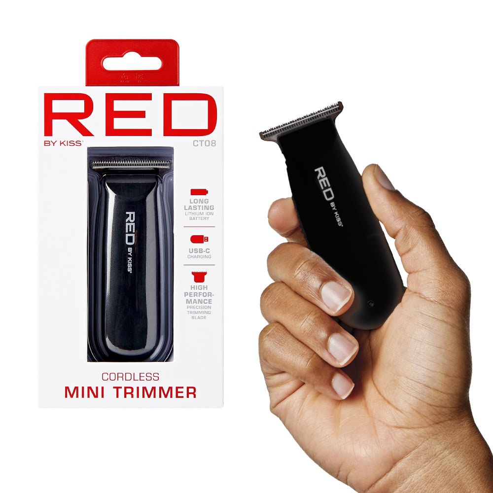 Red by Kiss Cordless Rechargeable Mini Trimmer - Beauty Exchange Beauty Supply