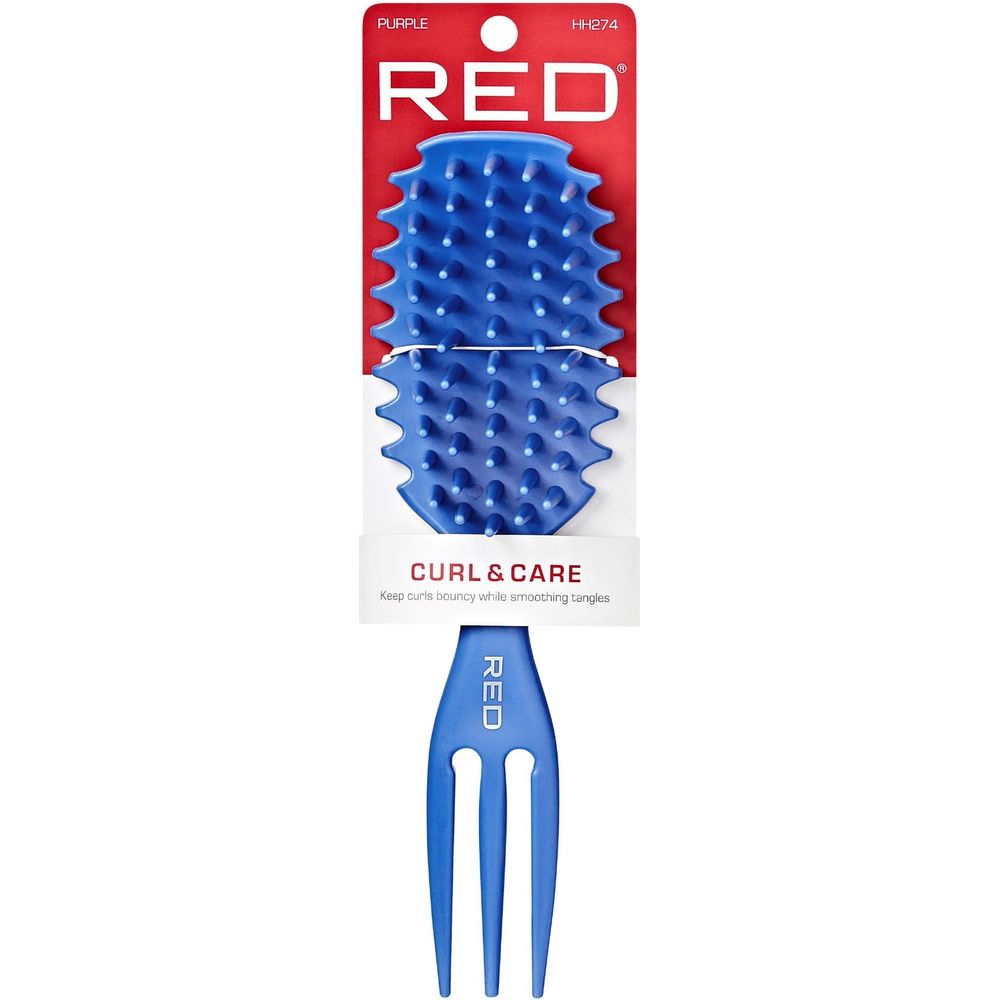 Red by Kiss Curl & Care Blue HH274 – Define, Detangle & Care for Curls | Size: Standard Brush - Beauty Exchange Beauty Supply
