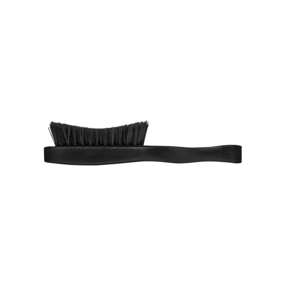 Red by Kiss Curved Hard Boar Brush BOR13 – Firm Grip & Deep Bristle Control for 360 Waves (Hard, Contoured Design) - Beauty Exchange Beauty Supply