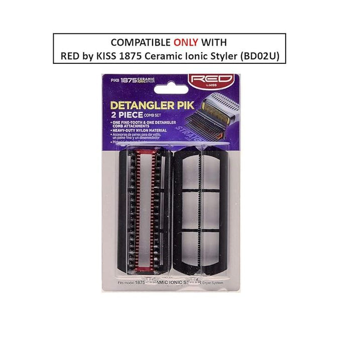 Red by Kiss Detangler Pik 2 - Piece Comb Set - Beauty Exchange Beauty Supply