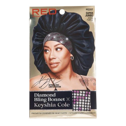 Red by Kiss Diamond Bling Bonnet x Keyshia Cole – Super Jumbo | Glamorous Volume, Edge - Protecting Fit - Beauty Exchange Beauty Supply