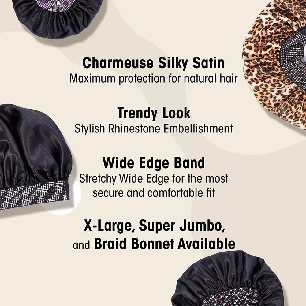 Red by Kiss Diamond Bling Bonnet x Keyshia Cole – Super Jumbo | Glamorous Volume, Edge - Protecting Fit - Beauty Exchange Beauty Supply