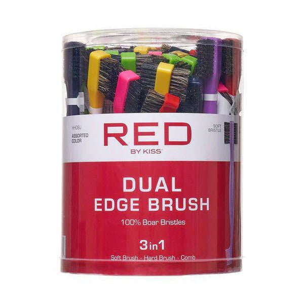 Red by Kiss Dual Edge Brush Jar – 36 Pieces - Beauty Exchange Beauty Supply