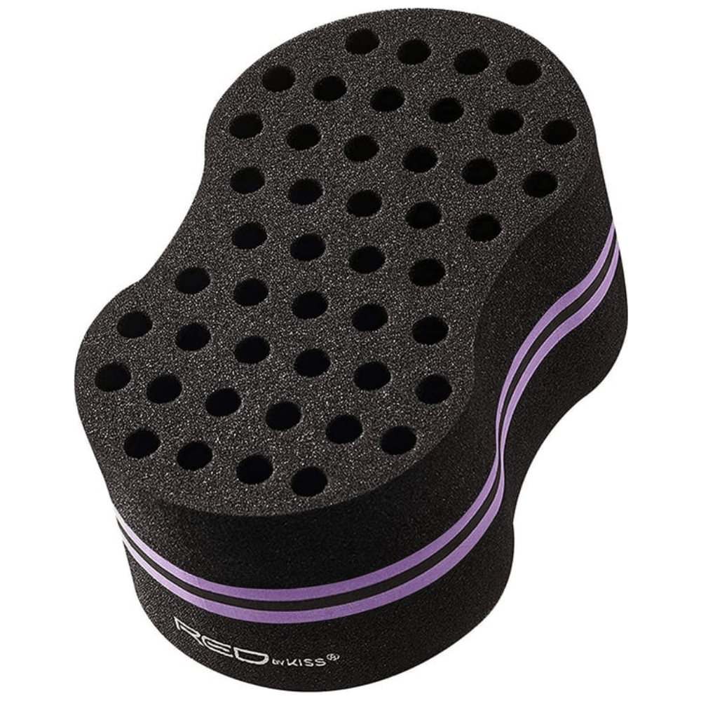 RED by Kiss Dual Flat Side Twist Sponge TWS04 – Two Flat Textures for Clean, Defined Twists & Coils - Beauty Exchange Beauty Supply