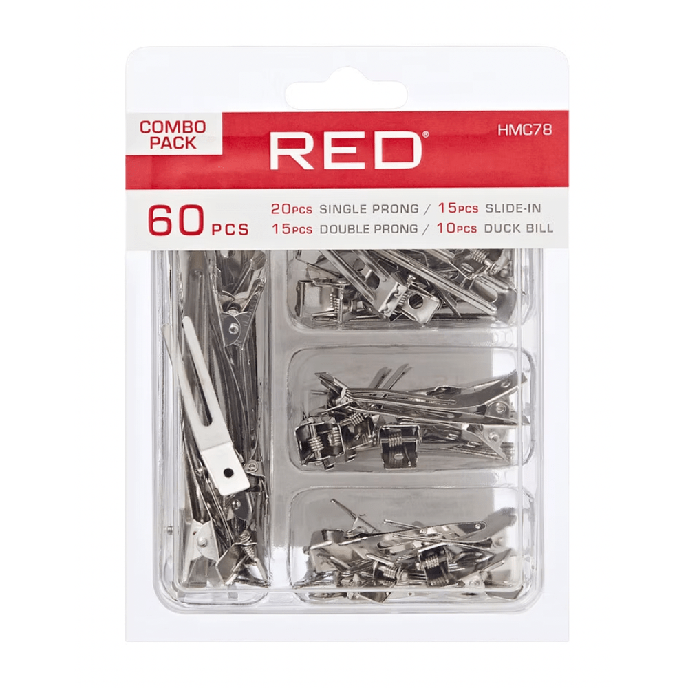 Red by Kiss Duck Bill Clips, Slide - In & Prongs for Styling – Combo - Beauty Exchange Beauty Supply