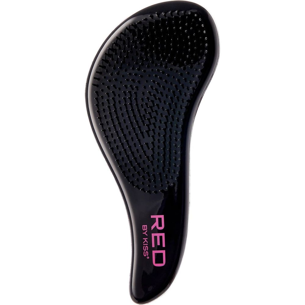 Red by Kiss Easy Glitter Detangle Brush HH51 – Sparkle & Smooth Detangling | Size: Full - Length Paddle - Beauty Exchange Beauty Supply
