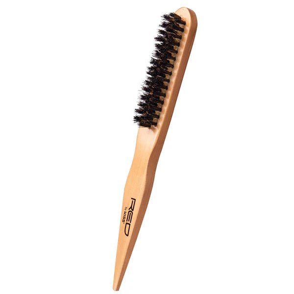 Red by Kiss Edge Boar Brush | HH65 – Firm Bristle Edge Smoother for Sleek Baby Hairs - Beauty Exchange Beauty Supply
