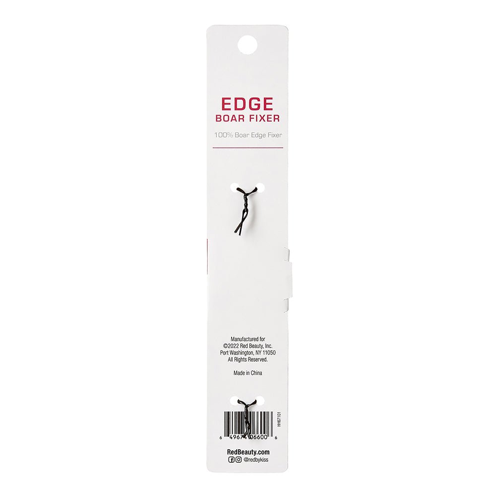 Red by Kiss Edge Boar Fixer | HH67 โ Smooth, Shape & Style with Precision Bristles - Beauty Exchange Beauty Supply