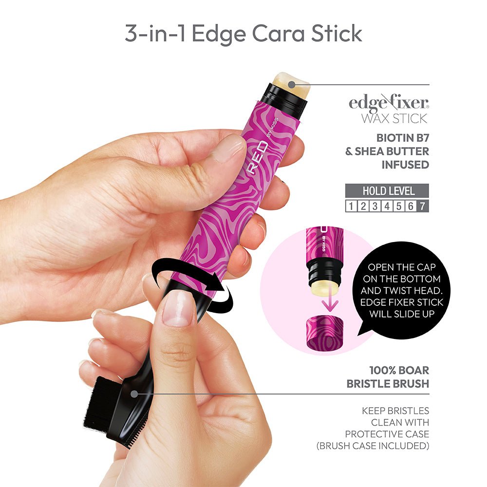 Red by Kiss – Edge Cara with Edge Fixer Wax - Beauty Exchange Beauty Supply