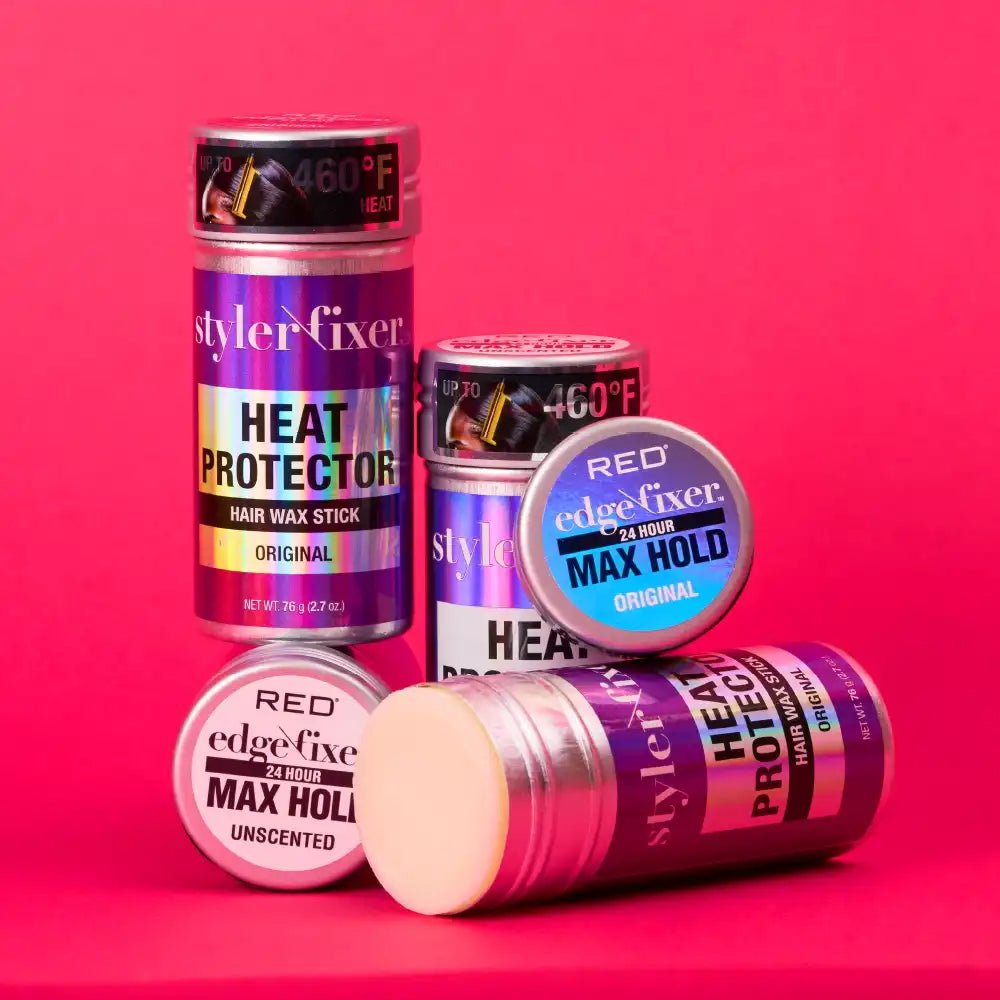Red by Kiss Edge Fixer 2 - in - 1 Heat Protector Hair Wax Stick - Beauty Exchange Beauty Supply