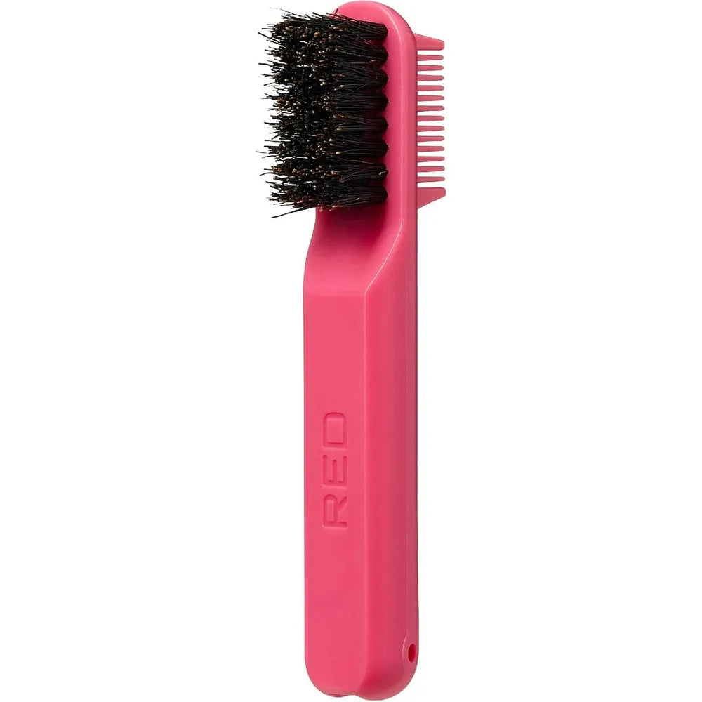 Red by Kiss Edge Fold Travel Size HH116 – Compact Folding Edge Brush for Baby Hairs & Flyaways | Sleek Travel Essential - Beauty Exchange Beauty Supply
