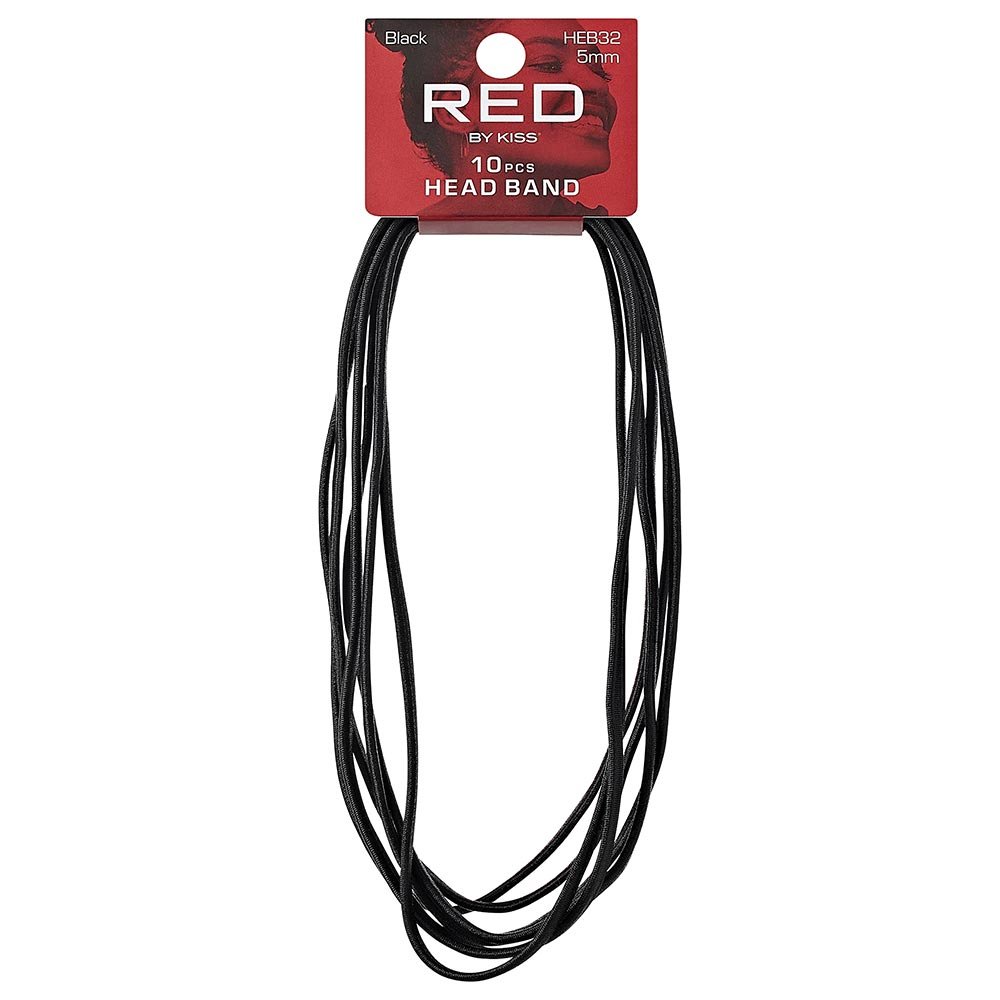 Red by Kiss Elastic Sport Headbands 10pcs - Beauty Exchange Beauty Supply