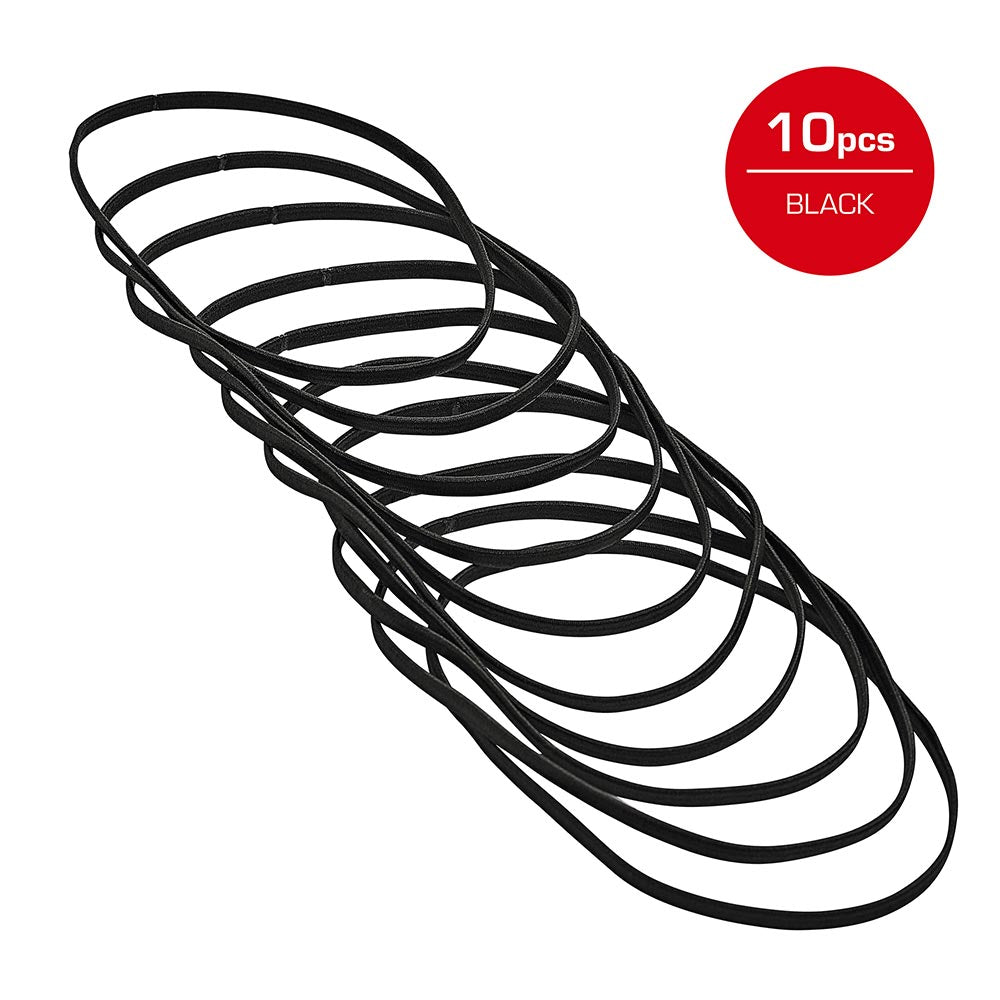 Red by Kiss Elastic Sport Headbands 10pcs - Beauty Exchange Beauty Supply