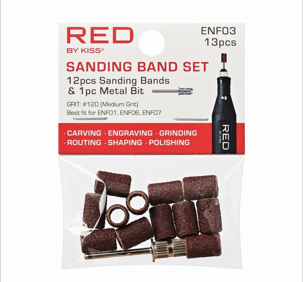 RED by Kiss – Electric Nail File Sanding Bands - Beauty Exchange Beauty Supply