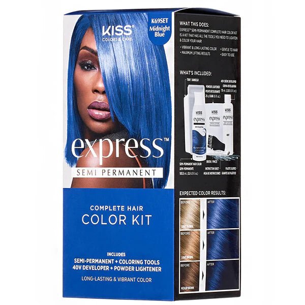 Red by Kiss Express Semi - Permanent Hair Dye – Vibrant Long - Lasting Color (6 Shades) - Beauty Exchange Beauty Supply