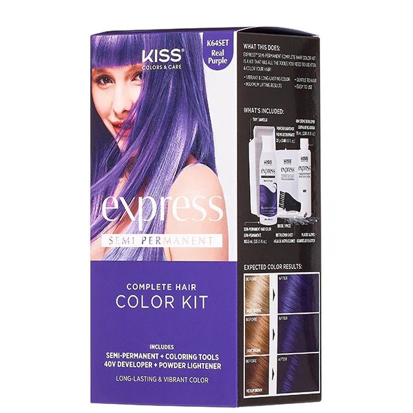 Red by Kiss Express Semi - Permanent Hair Dye – Vibrant Long - Lasting Color (6 Shades) - Beauty Exchange Beauty Supply